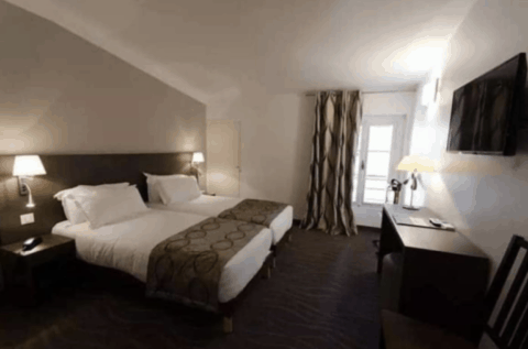 Chambre Double Standard Lits Séparés Hotel Carolina Cannes